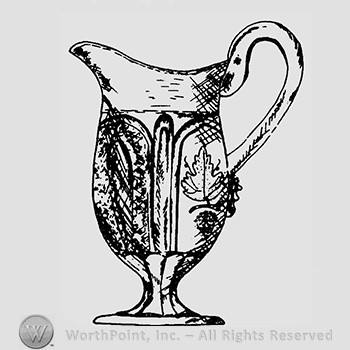 Glass pitcher pattern : Magnet and Grape.
