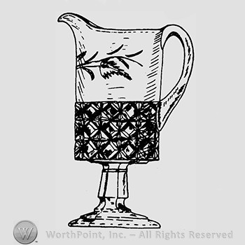 Glass pitcher pattern : Mascotte.