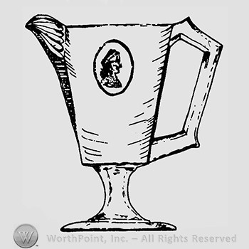 Glass pitcher pattern : Classic Medallion.