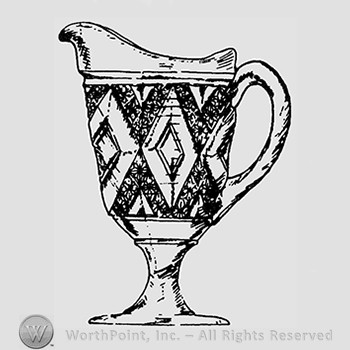 Glass pitcher pattern : Grand.