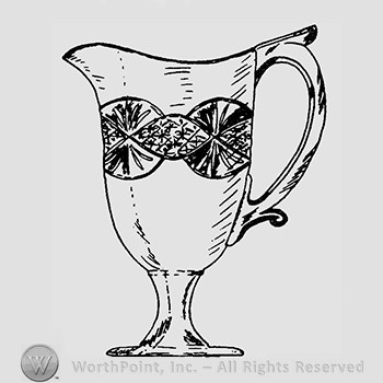 Glass pitcher pattern : Chain.
