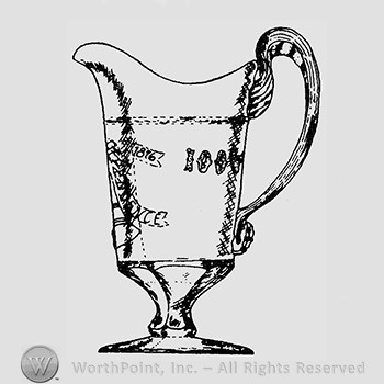 Glass pitcher pattern : Centennial.