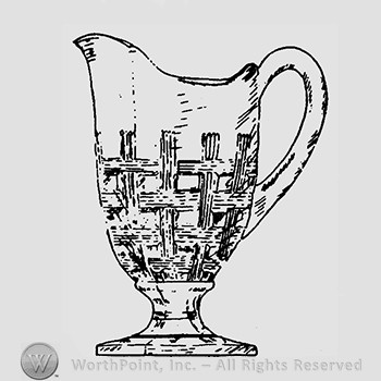 Glass pitcher pattern : Open Basket Weave.