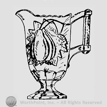 Glass pitcher pattern : Baltimore Pear.