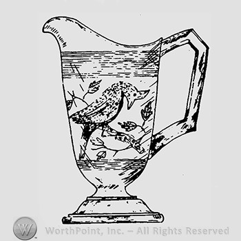 Glass pitcher pattern : Cardinal.