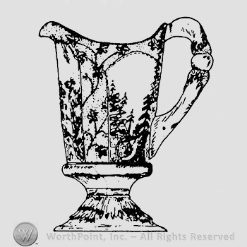 Glass pitcher pattern : Canadian.
