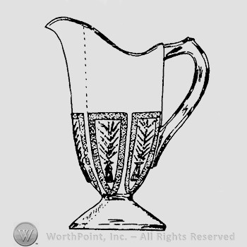 Glass pitcher pattern : Wheat.