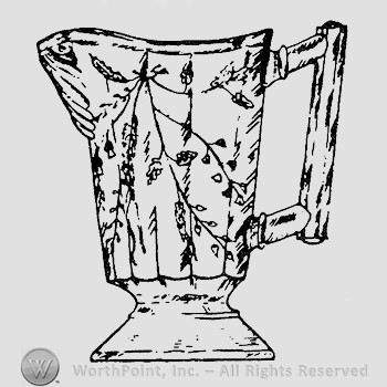 Glass pitcher pattern : Wheat and Barley.