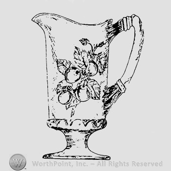 Glass pitcher pattern : Cherry and Fig.