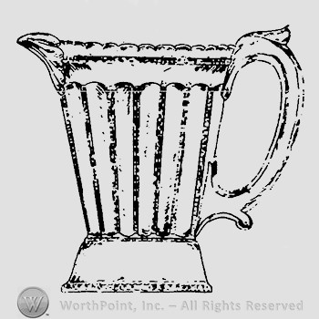 Glass pitcher pattern : Grated Ribbon.