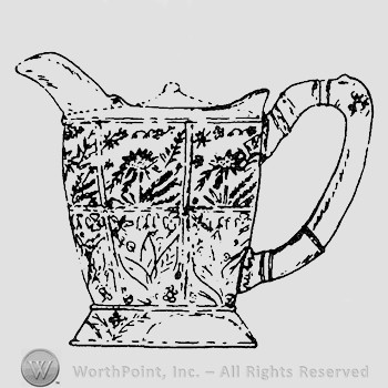 Glass pitcher pattern : Sunflower.