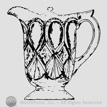 Glass pitcher pattern : Maryland.
