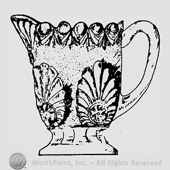 Glass pitcher pattern : Victor.