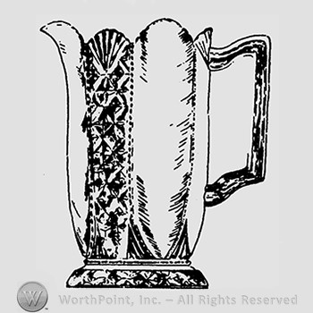 Glass pitcher pattern : Panelled Diamond-Cut and Fan.