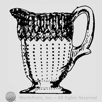 Glass pitcher pattern : Loop with Dewdrop.