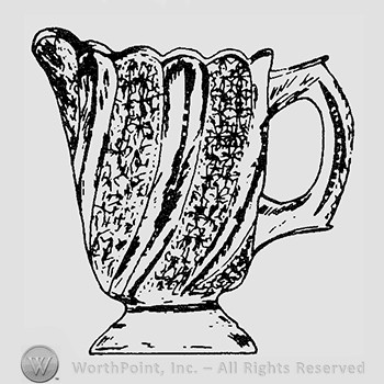 Glass pitcher pattern : Doric.