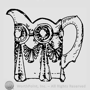 Glass pitcher pattern : Alabama.