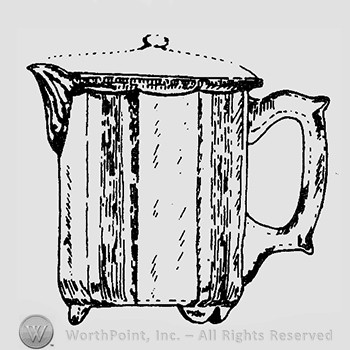 Glass pitcher pattern : Clear Ribbon, Variant.