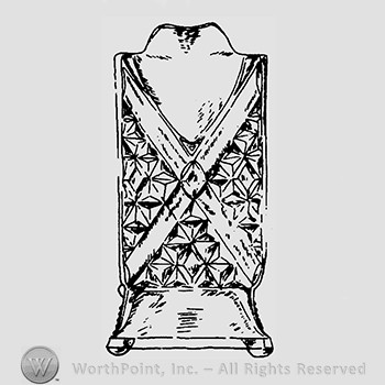 Glass pitcher pattern : Cross Bar and Fine-Cut.