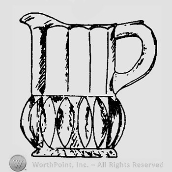 Glass pitcher pattern : Cordova.