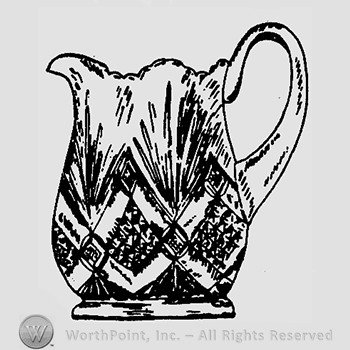 Glass pitcher pattern : Champion.