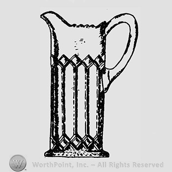 Glass pitcher pattern : Esther.