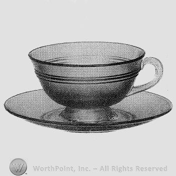 Fostoria Glass Pattern : No.2321 Cup and Saucer