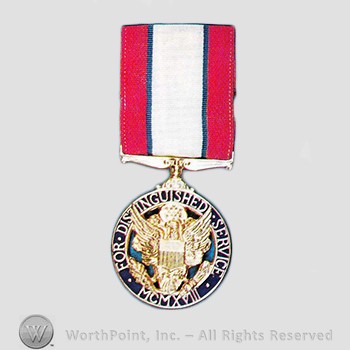 Military decoration : Army Distinguished Service Medal.