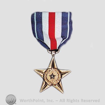 Military decoration : Silver Star Medal.