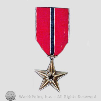 Military decoration : Bronze Star Medal.