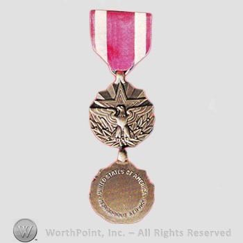 Military decoration : Meritorious Service Medal.