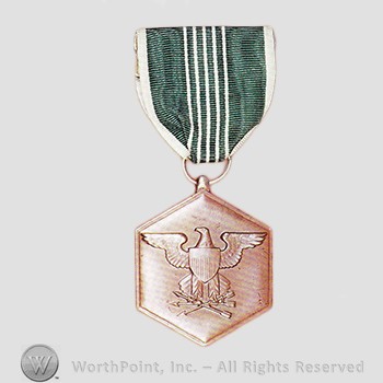Military decoration : Army Commendation Medal.