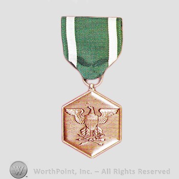 Military decoration : Navy Commendation Medal.