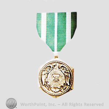 Military decoration : Coast Guard Commendation Medal.