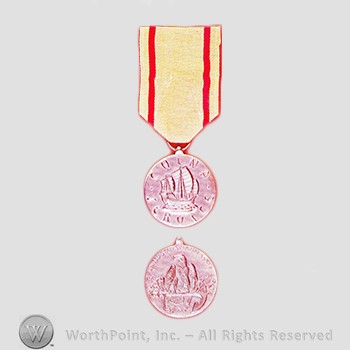 Military decoration : China Service Medal.