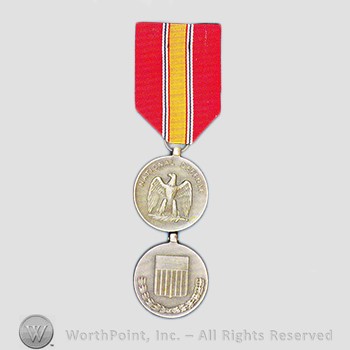 Military decoration : National Defense Service Medal.