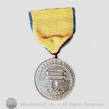Military decoration : China Relief Expedition Medal (Navy).
