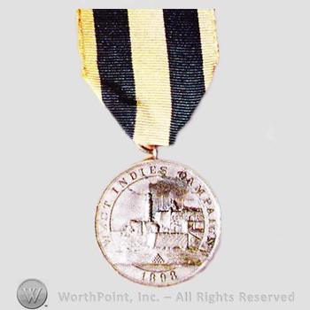 Military decoration : West Indies Campaign Medal.