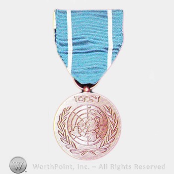 Military decoration : United Nations Medal.