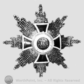 Order, medal or decoration : Grand Cross breast star.
