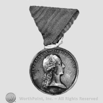 Order, medal or decoration : Coronation Medal - Franz II - Large Silver Medal.