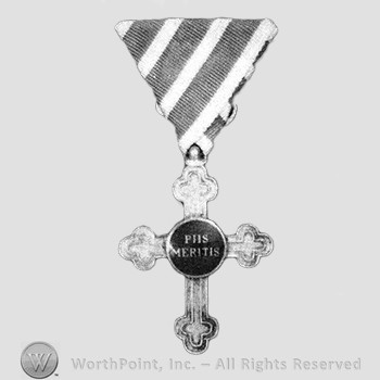 Merit Cross for Military Chaplain : Silver Merit Cross II class.