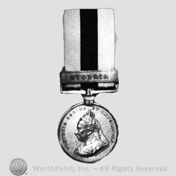 Royal Niger Company's Medal : Bronze, bar Nigeria, numbered or named.