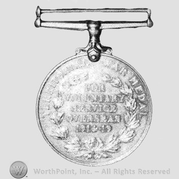 World War I : Territorial Force War Medal.