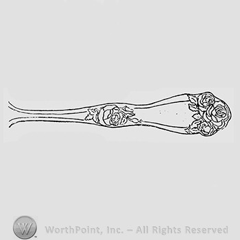 American Beauty rose pattern.