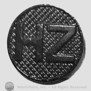 Letters HZ on a disc.