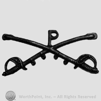 Insignia consisted of crossed sabres and letter P above.