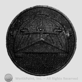 Disc with a helmet on.
