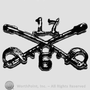 Insignia consisted of crossed sabres, number 6 below and number 17 above.