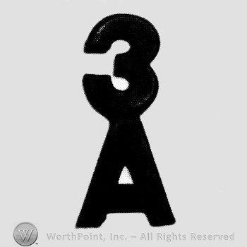Insignia consisted of number 3 above letter A.
